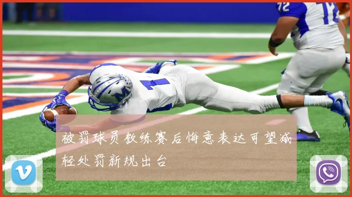 被罚球员教练赛后悔意表达可望减轻处罚新规出台
